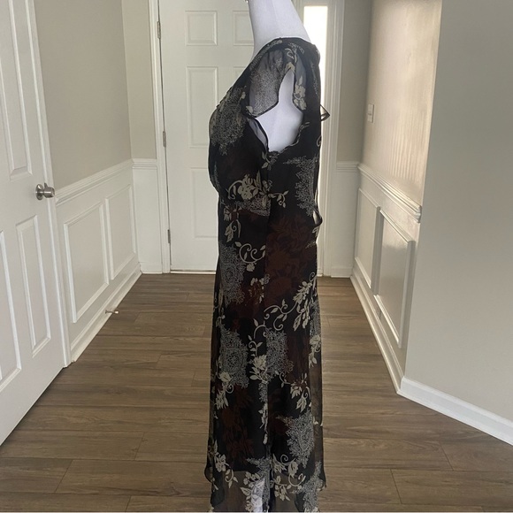 Vintage 90s Inspired Whimsigoth Floral Dress Romantic Grunge Fairycore  Size16 - Picture 7 of 10